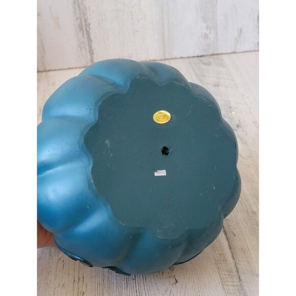 Dark blue spooky pumpkin Halloween fall prop decor home - Picture 7 of 7